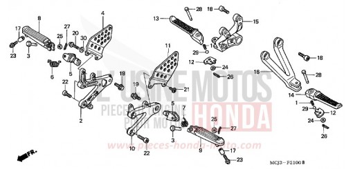MARCHE CBR900RRY de 2000